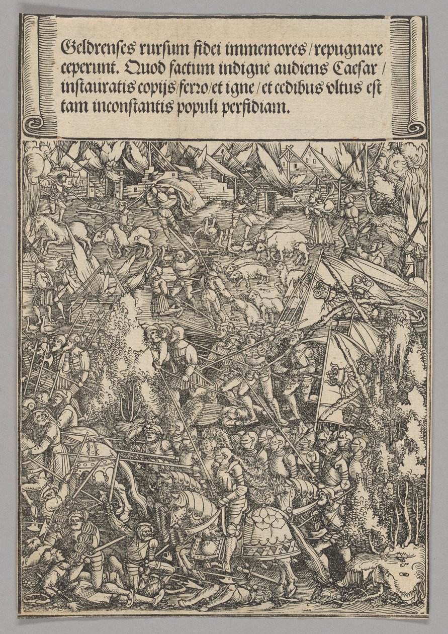 Anden krig med gylden, plade 19 fra historiske scener fra kejser Maximilian I