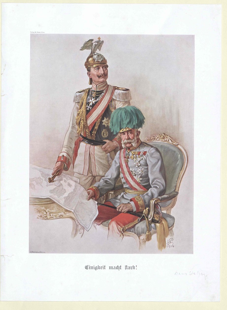 Tysk kejser og konge af Preussen William II af Hans Stalzer