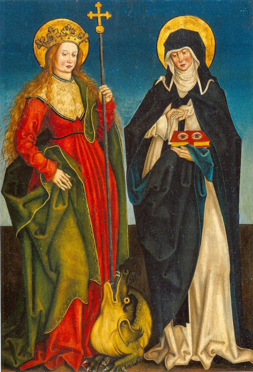 Sankt Margaretha og Sankt Ottilia - Inzigkofen-alteret af Hans und Jakob Strüb
