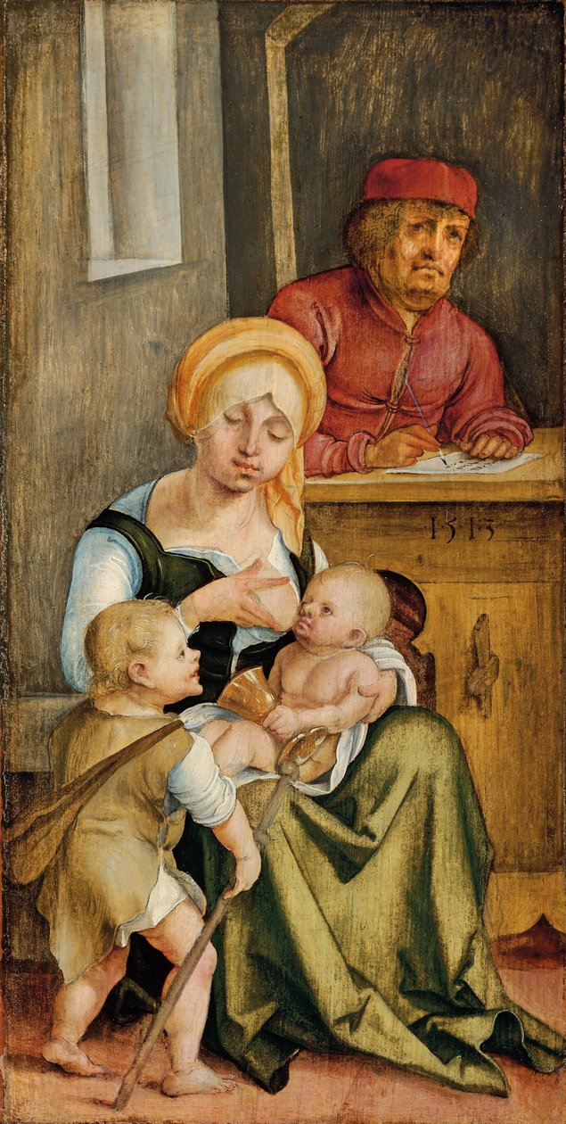 Mary Clopas og hendes familie, 1515 af Hans Suess Kulmbach
