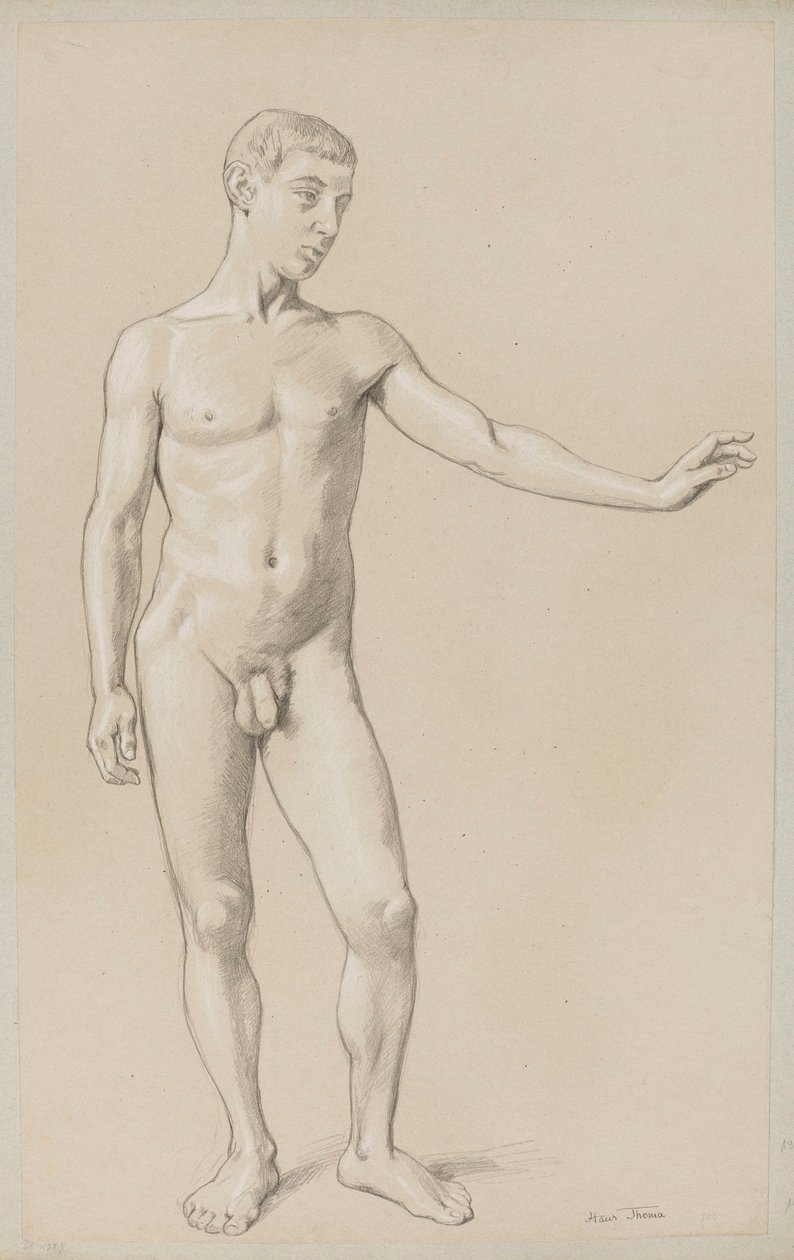 En ung mands akt af Hans Thoma