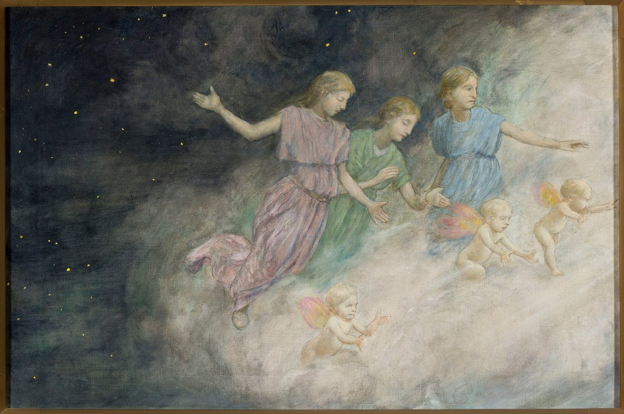 Engle - Bebudelsen af Hans Thoma