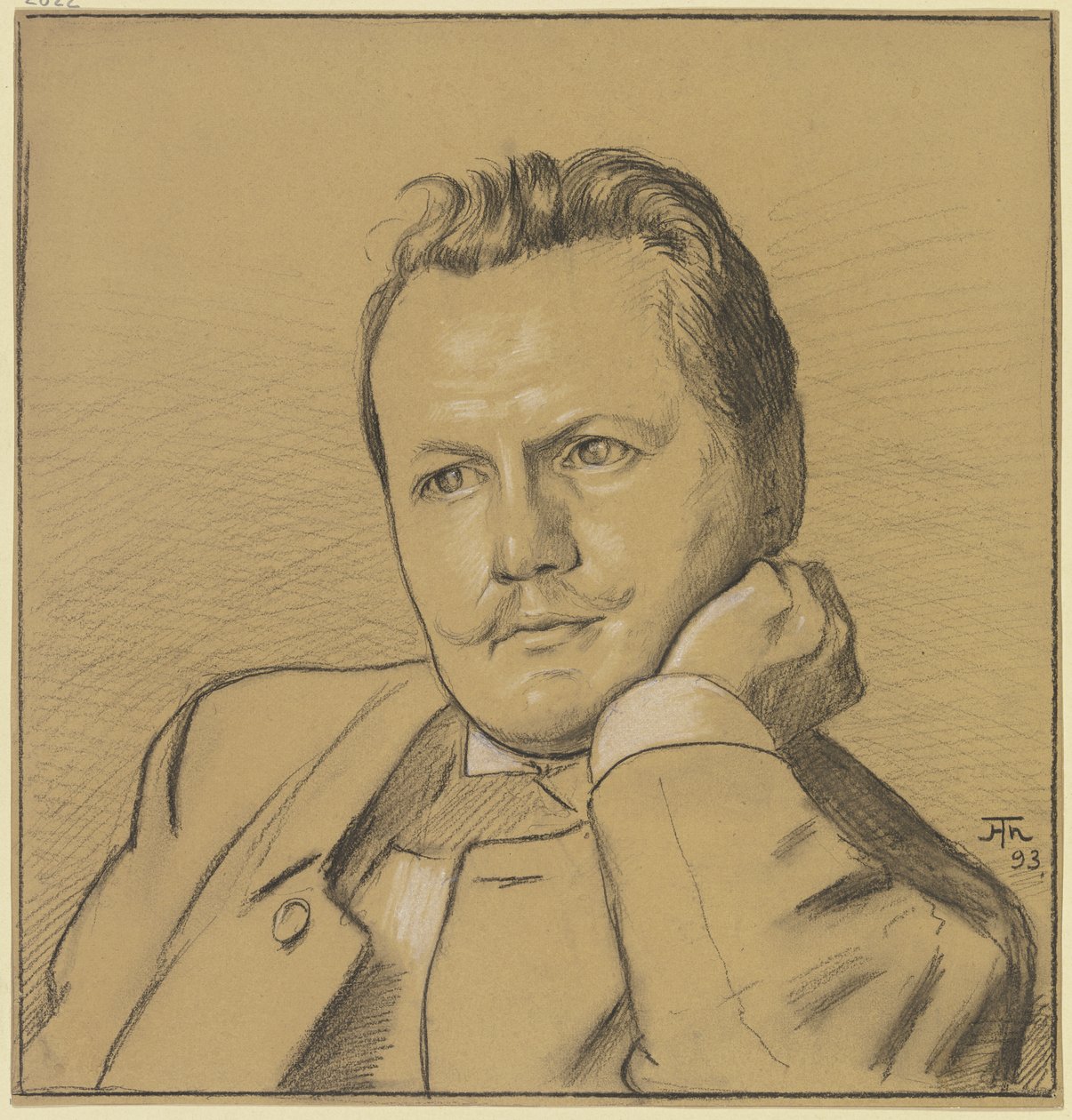 Portræt af Otto Julius Bierbaum af Hans Thoma