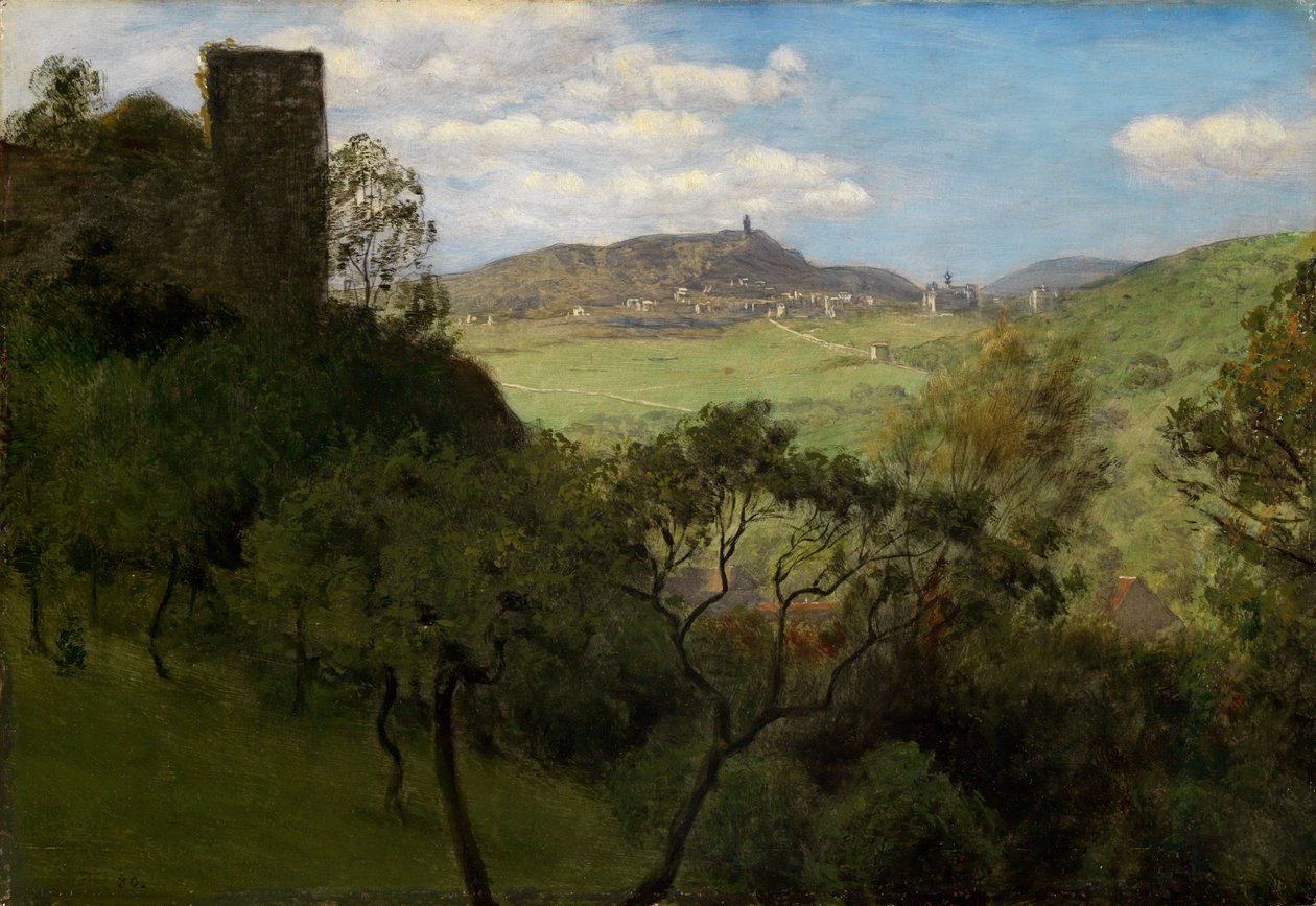 Udsigt over Falkenstein i Taunus af Hans Thoma