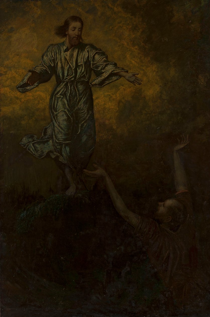 Kristus og Sankt Peter af Hans Thoma