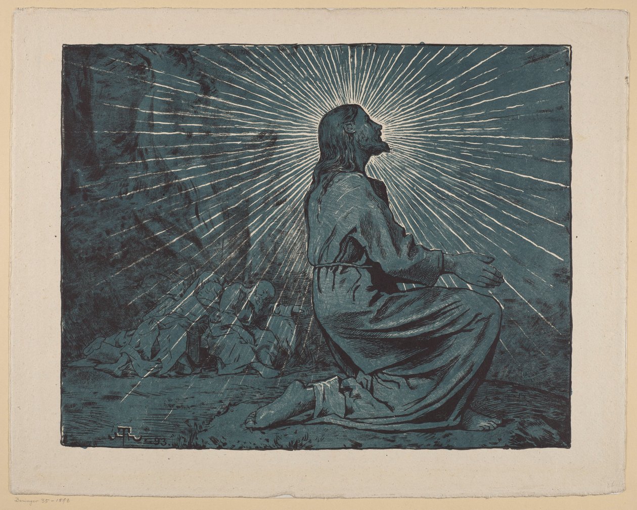 Kristus, der beder på Olivenbjerget af Hans Thoma