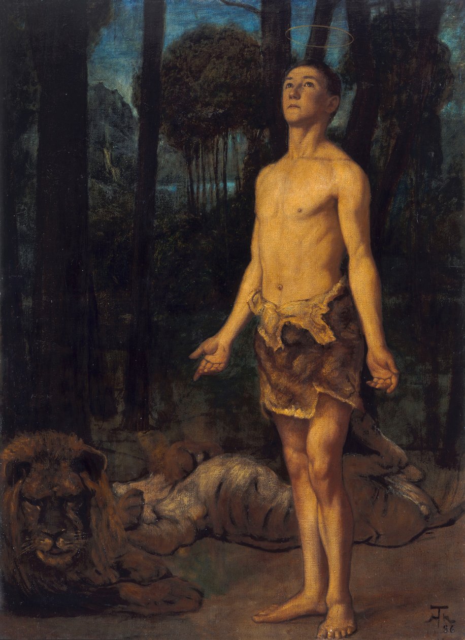 Daniel i løvekulen af Hans Thoma