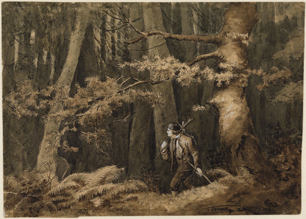 Jægeren i skoven af Hans Thoma