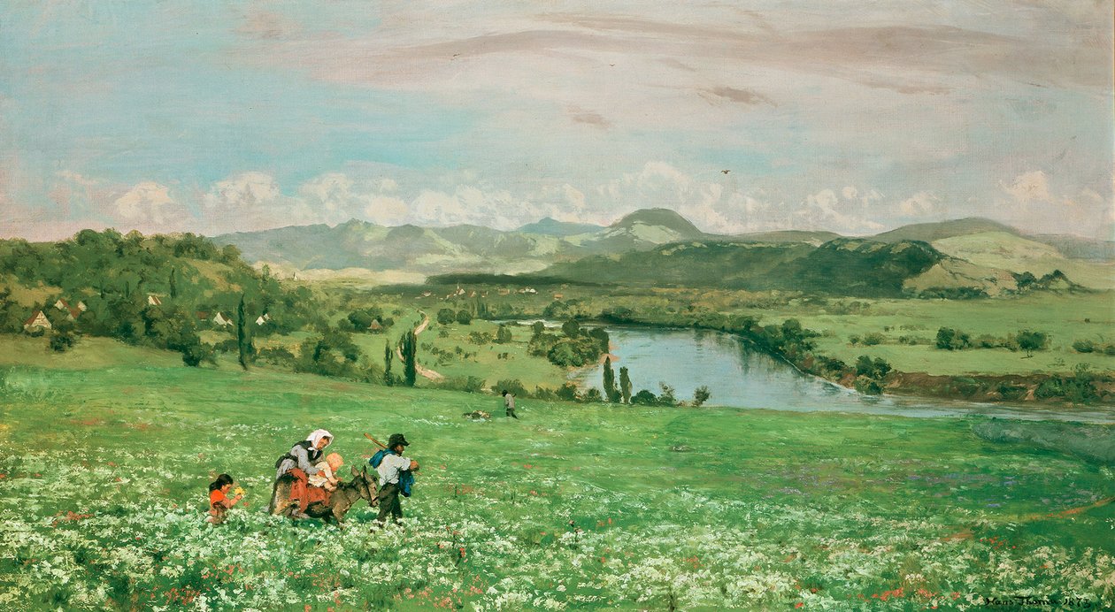 Rhinen ved Säckingen af Hans Thoma
