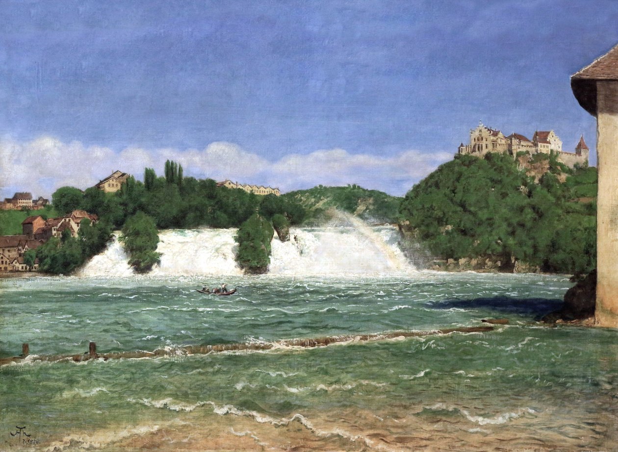 Rhinenfaldet nær Schaffhausen af Hans Thoma