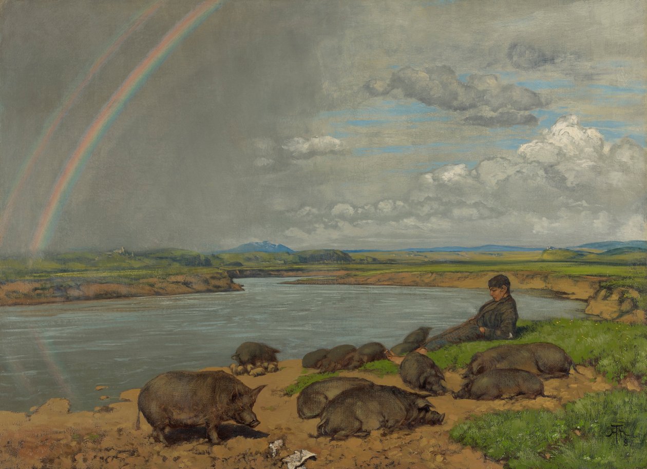 Den fortabte søn (Svinemanden) af Hans Thoma