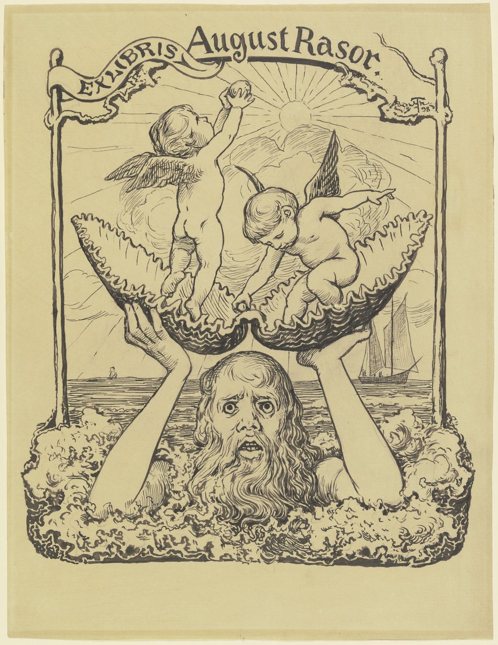 Fra August Rasors bøger af Hans Thoma