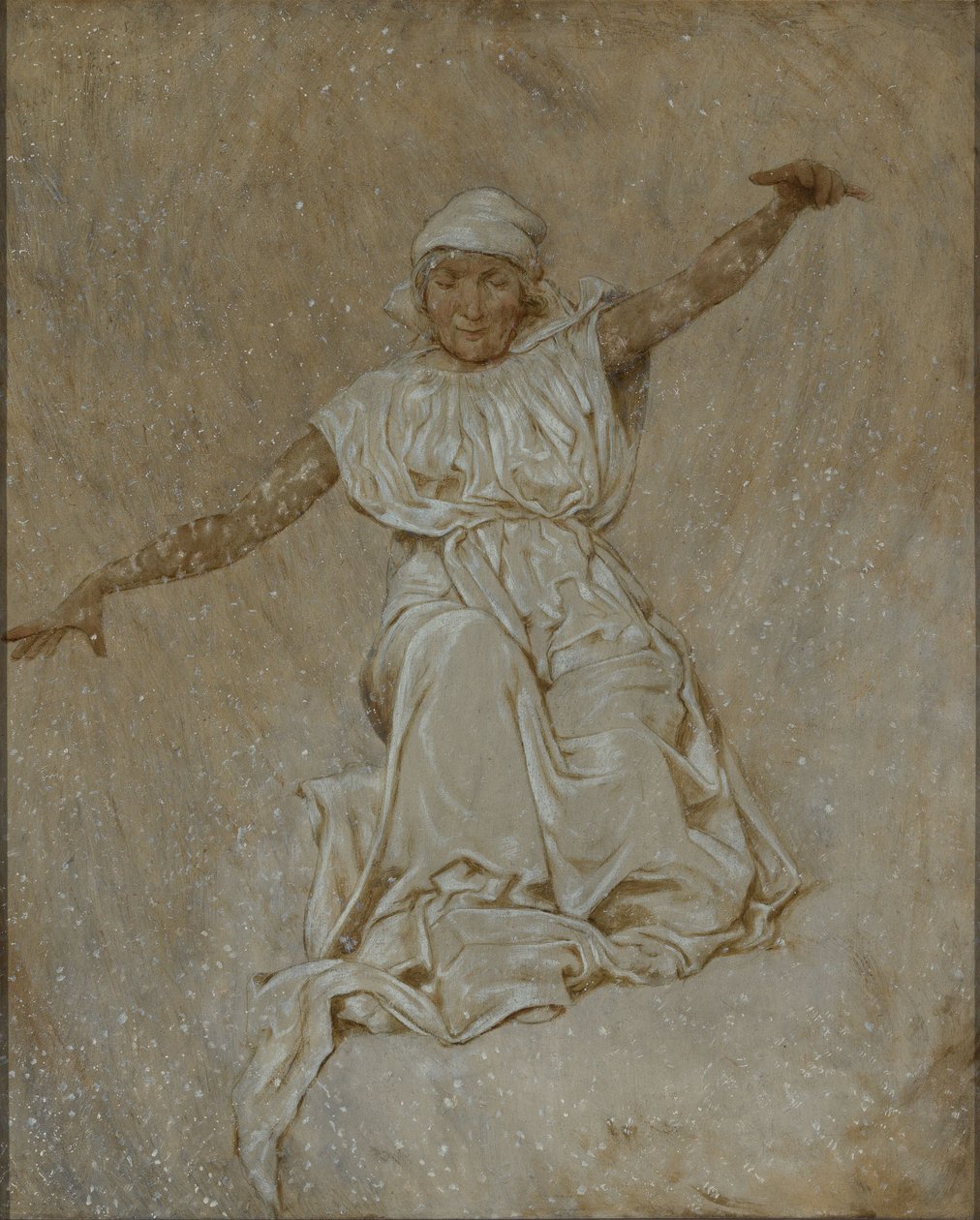 Februar (Fru Holle) af Hans Thoma