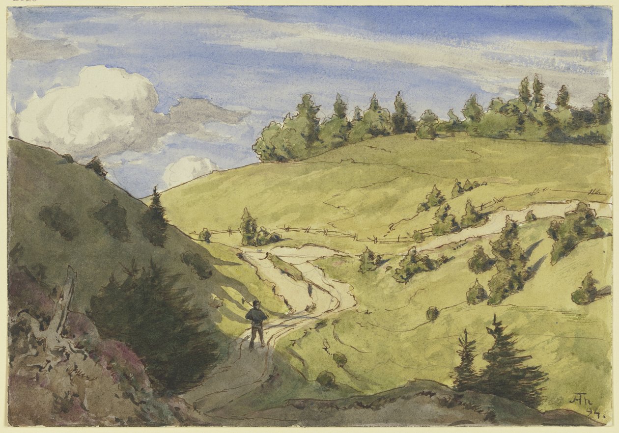 Landskab i Schwarzwald af Hans Thoma