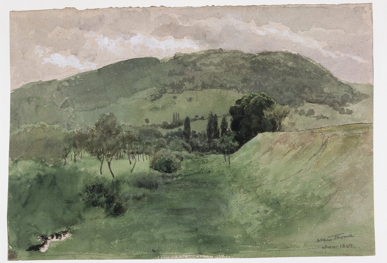 Landskab i Schwarzwald af Hans Thoma