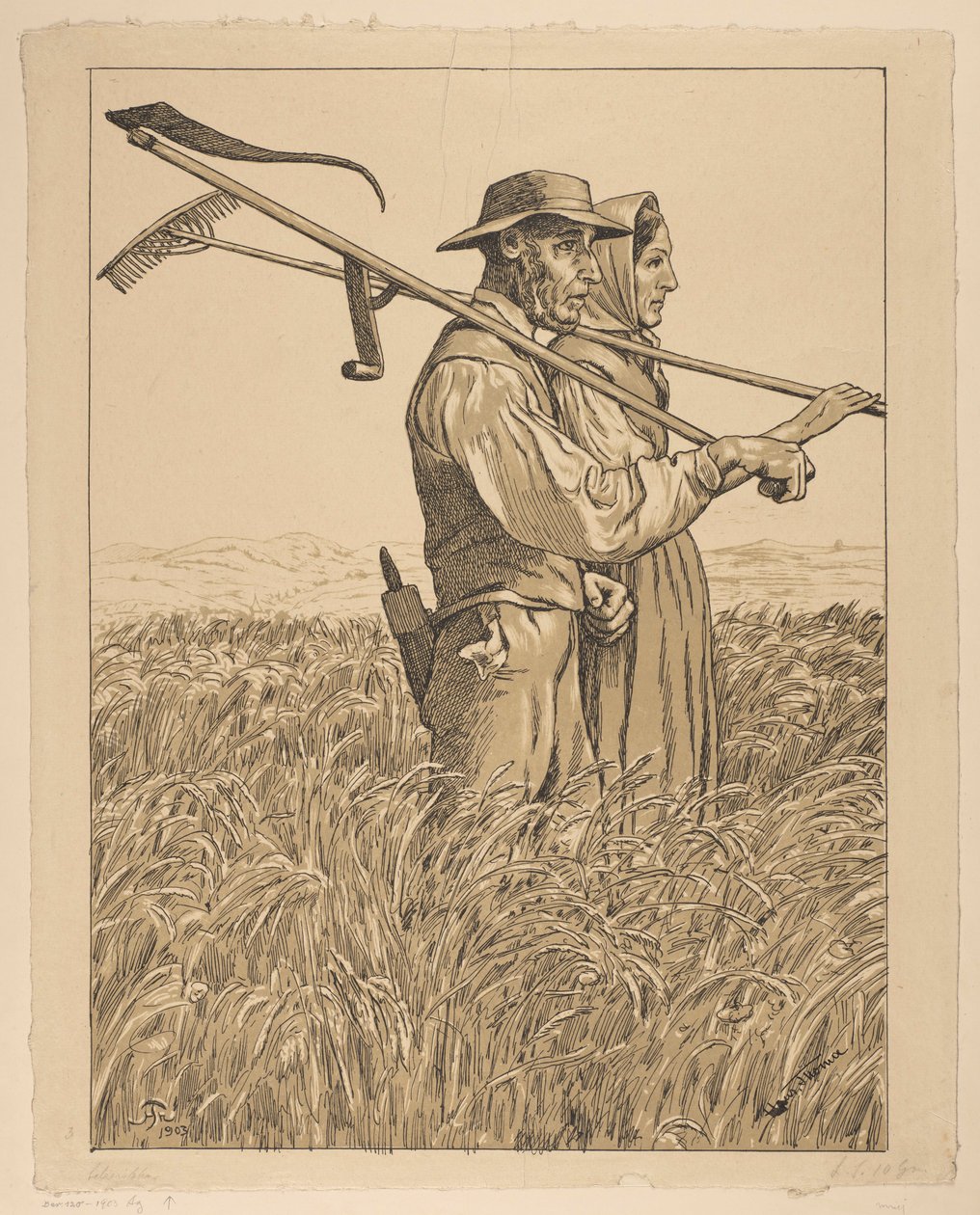 Et par græsslåere af Hans Thoma
