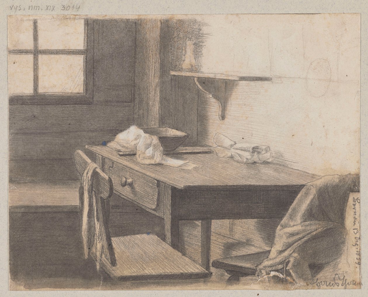 Kunstnerens værelse i Bernau af Hans Thoma