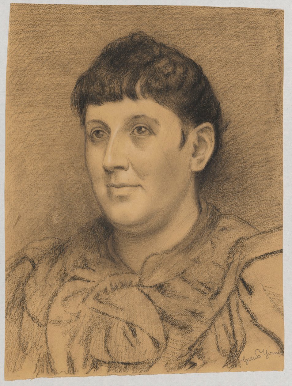 Buste af en kvinde af Hans Thoma