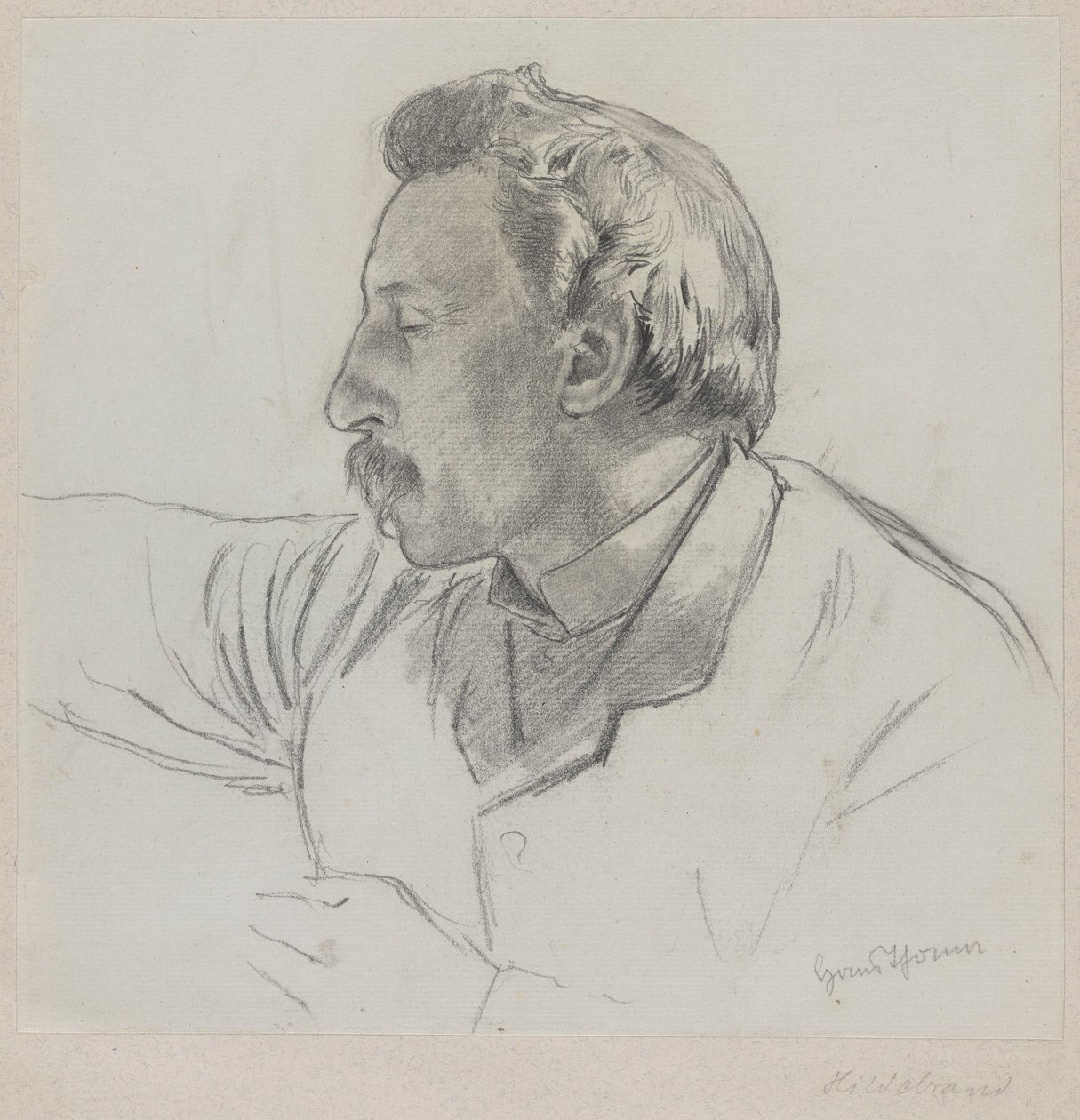 Portræt af Adolf Hildebrand (1841-1921) af Hans Thoma