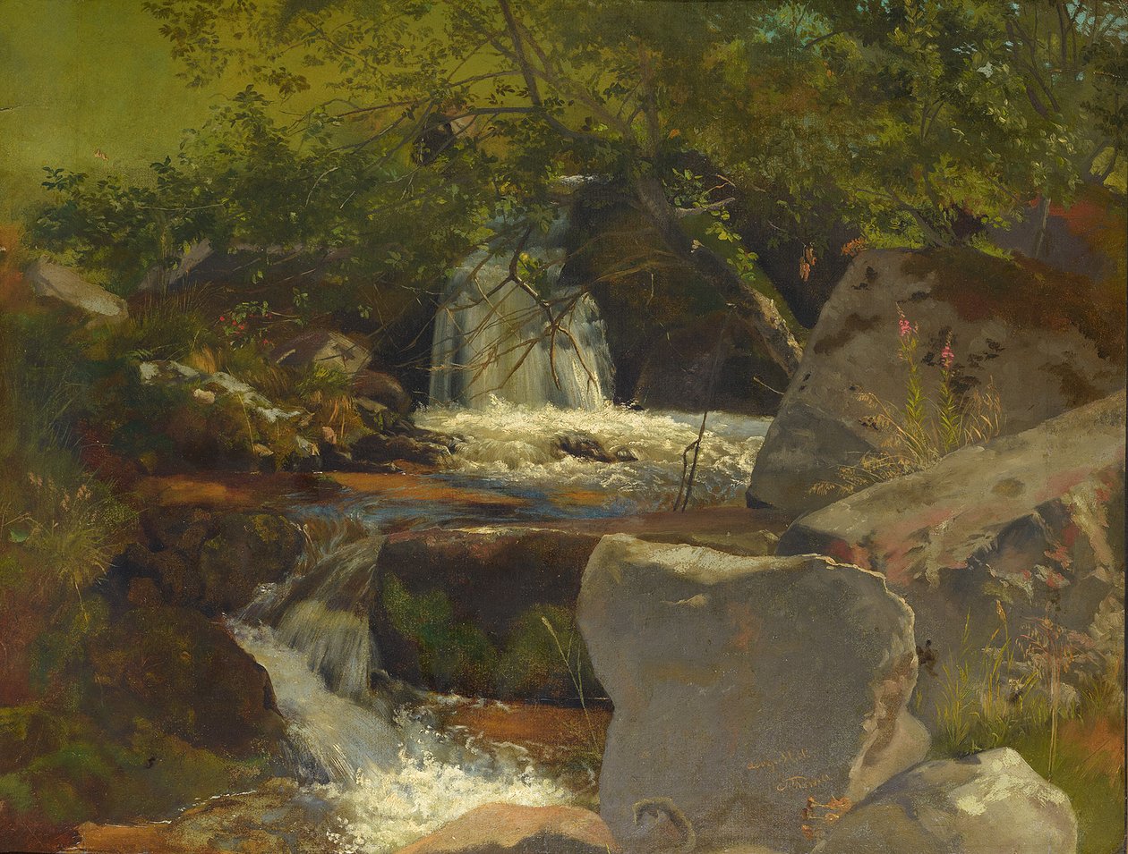 Bæk i Schwarzwald af Hans Thoma