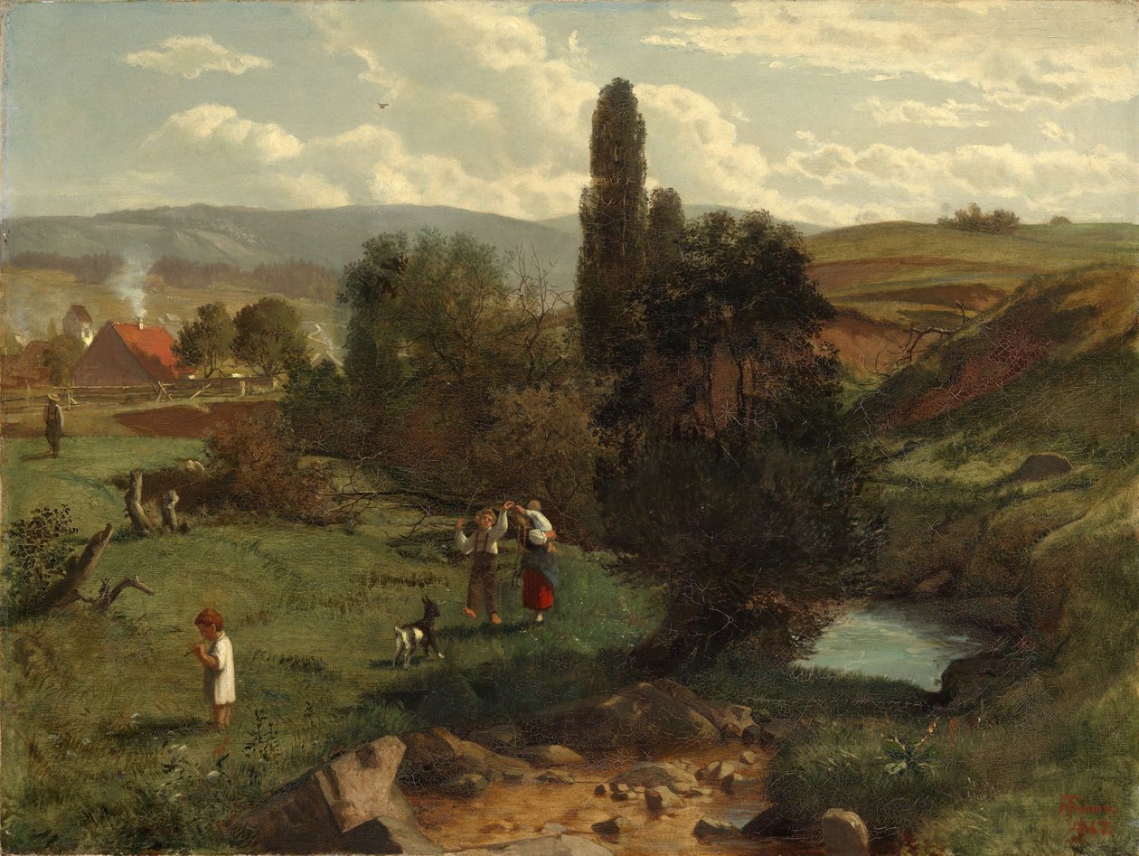 Landskab i Schwarzwald af Hans Thoma