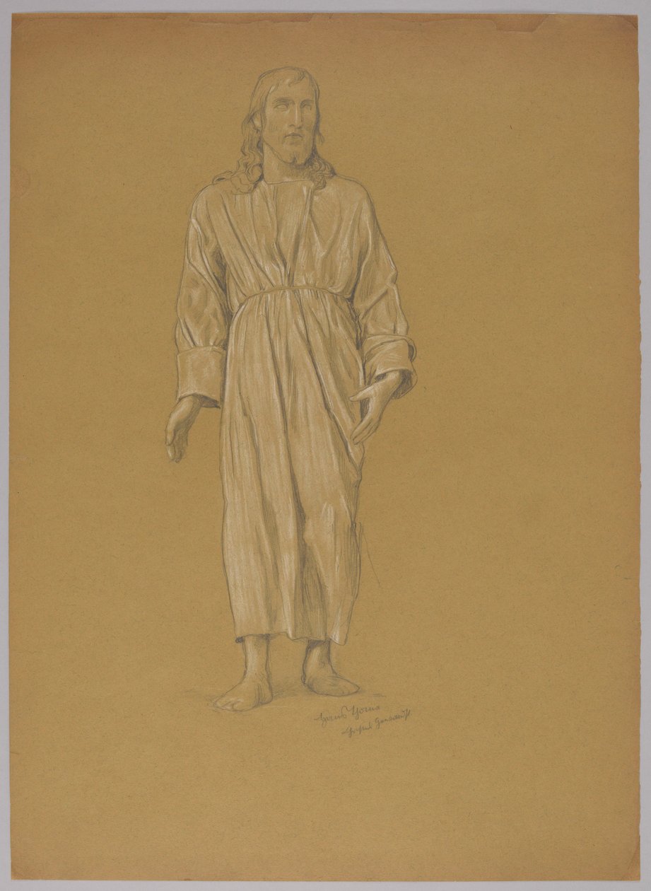 En undersøgelse af Kristusfiguren (forside og bagside) af Hans Thoma