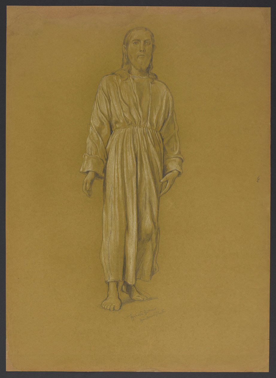 Studie af Kristusfiguren af Hans Thoma
