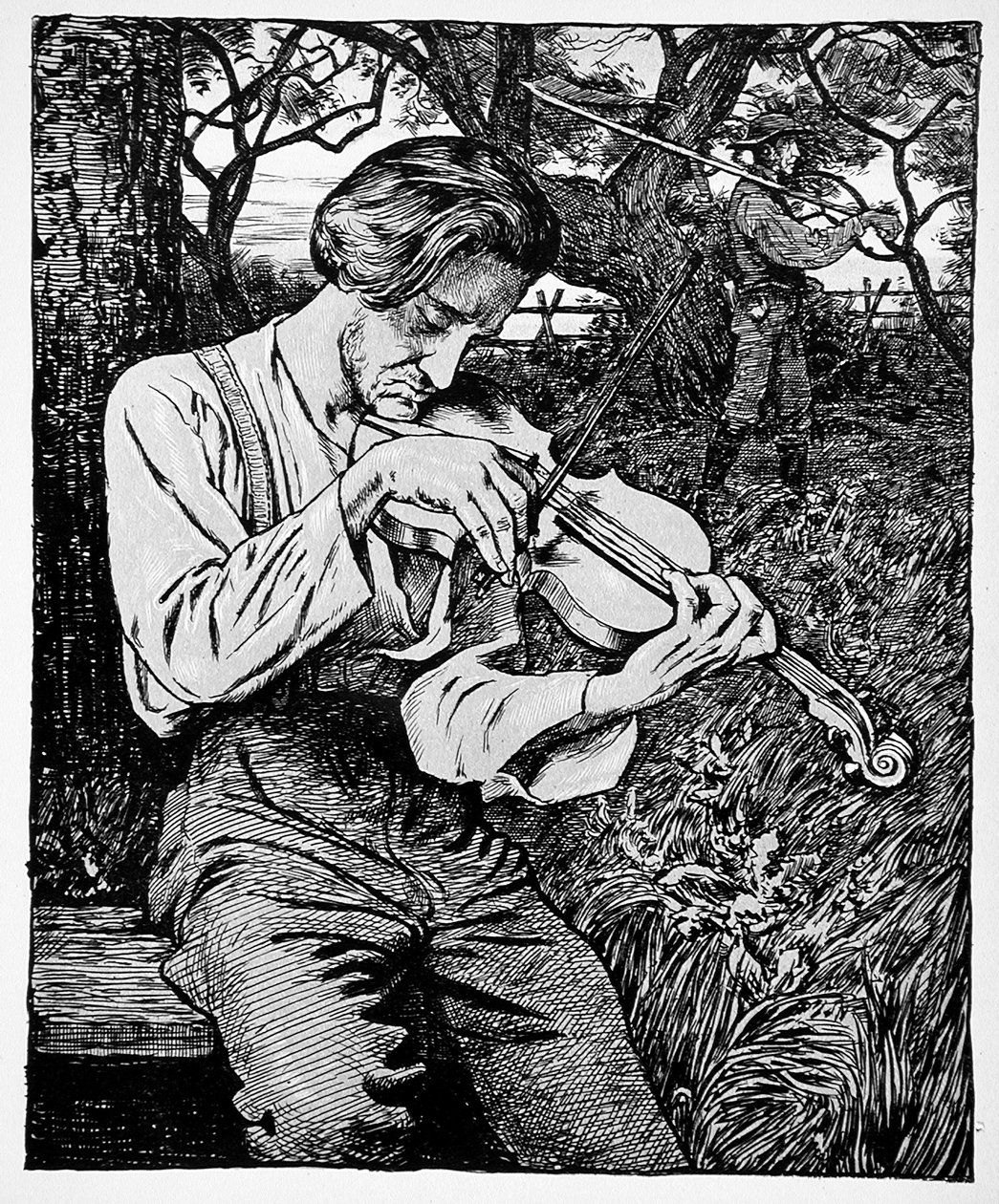 Spillemanden af Hans Thoma