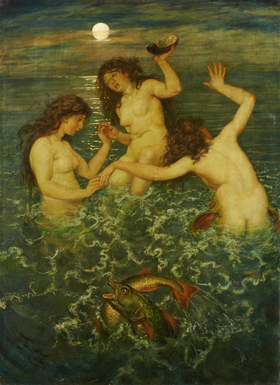Tre havfruer af Hans Thoma
