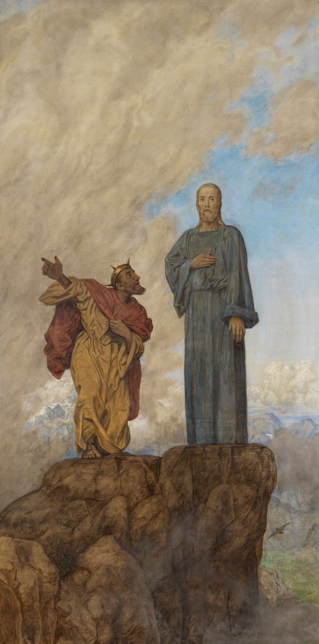 Kristi fristelse af Hans Thoma