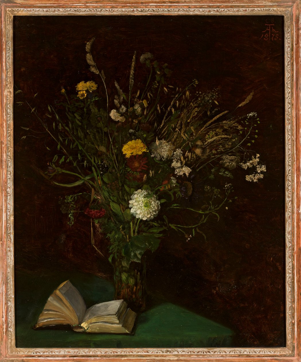 Vase med blomster af Hans Thoma