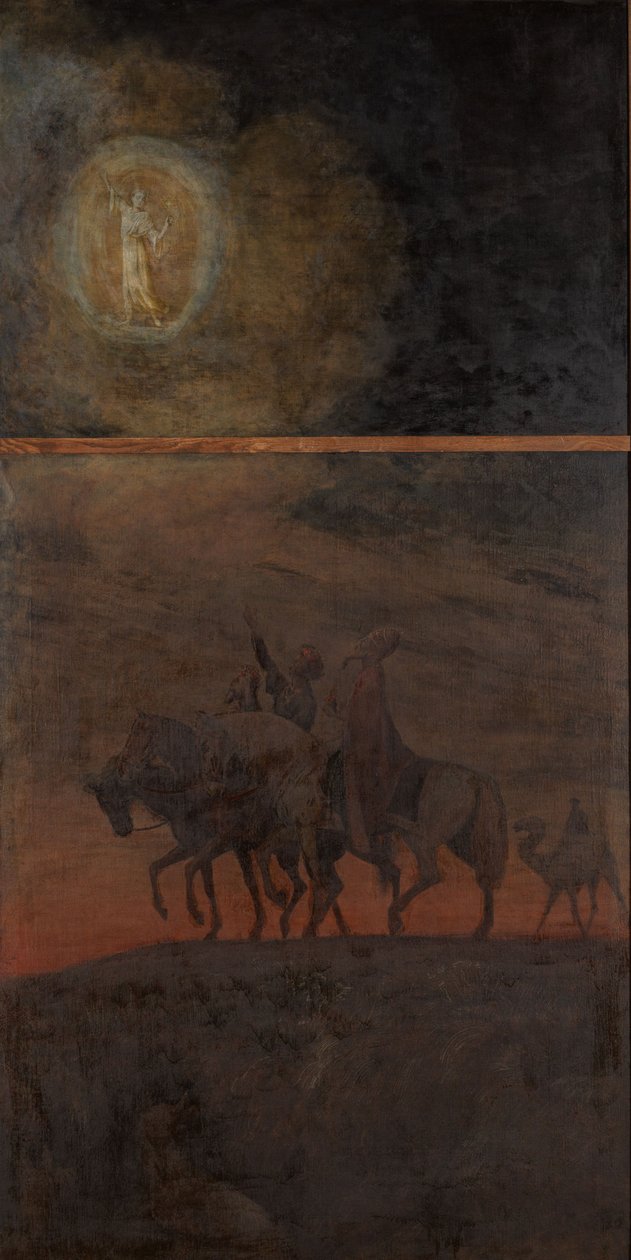 Juletriptykon: De tre kongers optog af Hans Thoma