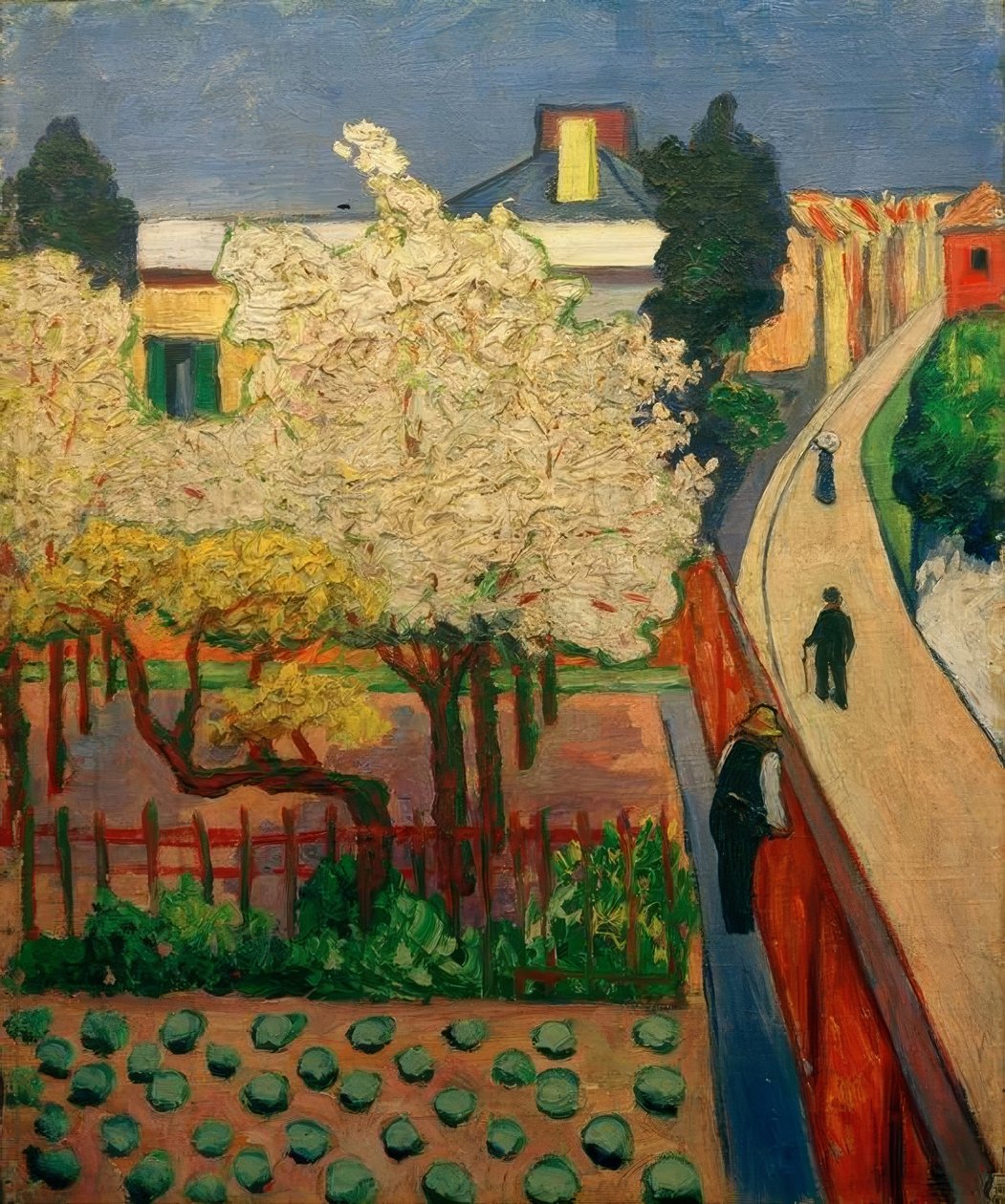 Blomstrende frugttræer (Endenich) af Hans Thuar