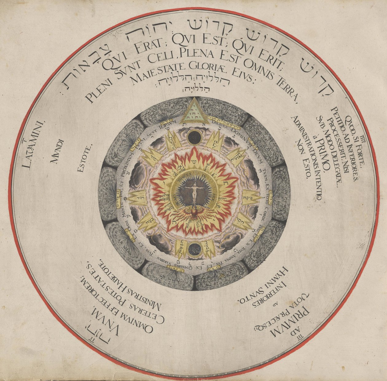Illustration fra bogen Amphitheater of Eternal Wisdom af H. Khunrath, 1595. af Hans Vredeman de Vries