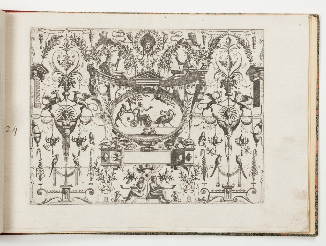 Tavle 24, fra Grotteßco: på forskellige måder (Various Grotesques) af Hans Vredeman de Vries