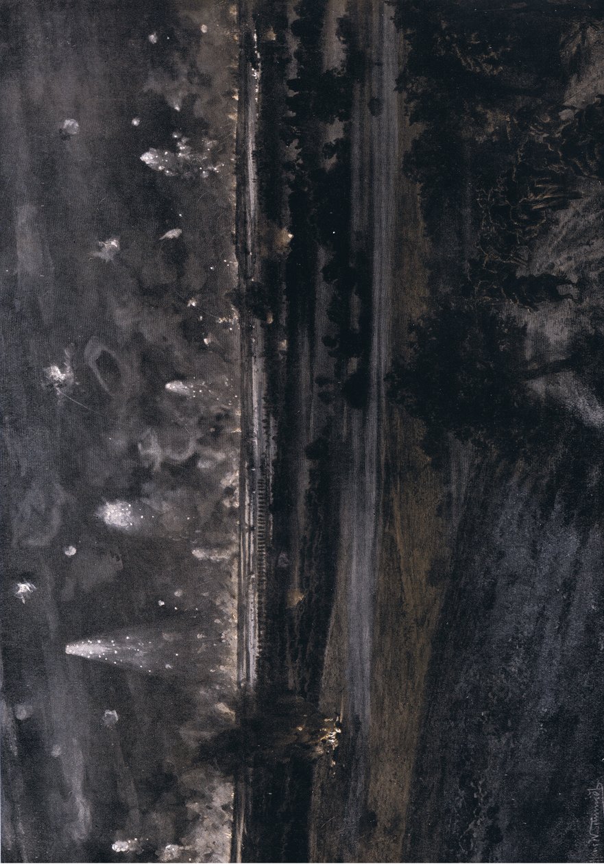 Det tredje slag ved Champagne: Artilleribombardement vest for Argonnes, september 1915, illustration fra Hindenburg udgivet af Daterlandischer Derlag C U Weller Berlin af Hans W. Schmidt