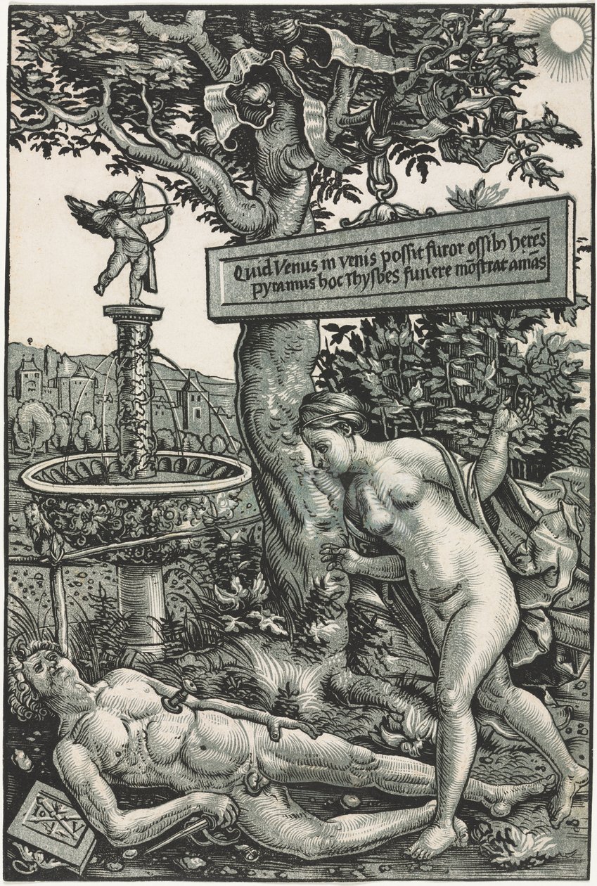 Pyramus og Thisbe af Hans Wechtlin