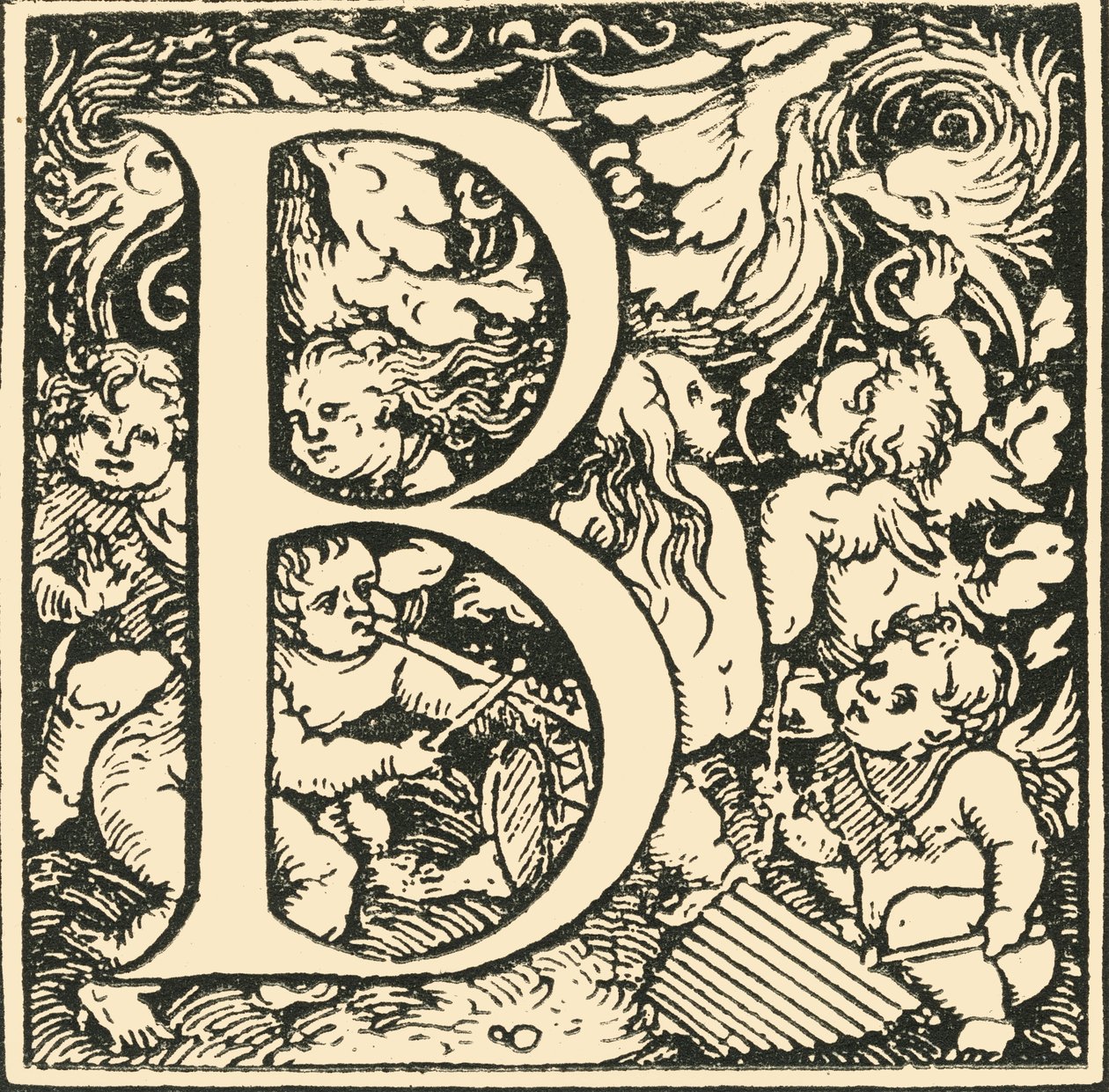 B - Et alfabet af Hans Weiditz, c1520-1521, 1908. af Hans Weiditz