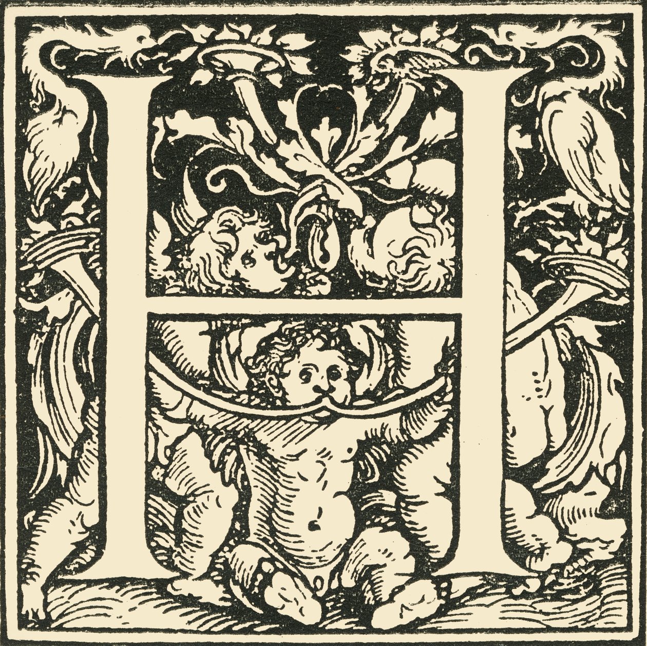 H - Et alfabet af Hans Weiditz, c1520-1521, 1908. af Hans Weiditz