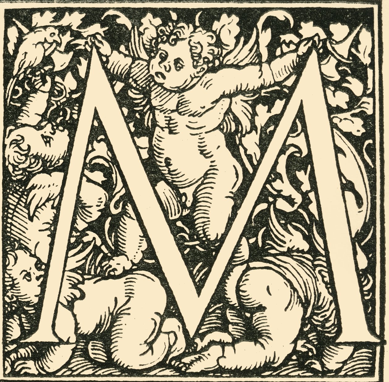 M - Et alfabet af Hans Weiditz, c1520-1521, 1908. af Hans Weiditz