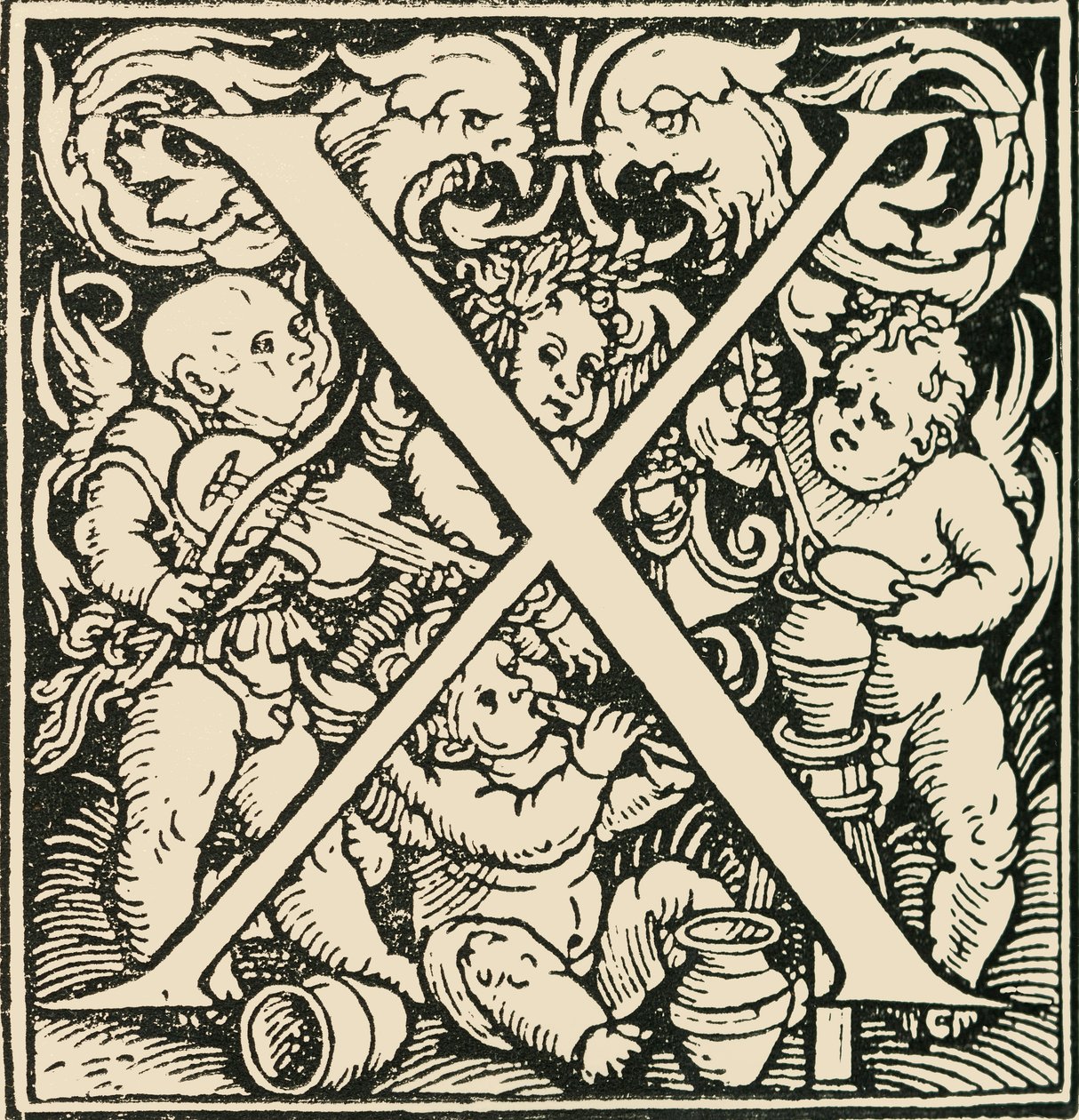 X - An Alphabet af Hans Weiditz, c1520-1521, 1908. af Hans Weiditz