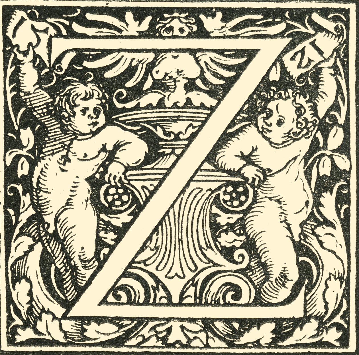 Z - Et alfabet af Hans Weiditz, c1520-1521, 1908. af Hans Weiditz