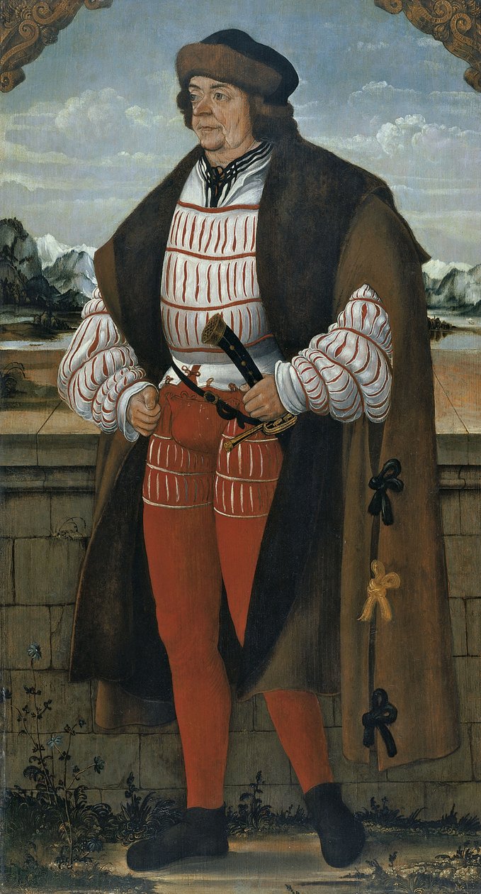 Hofnarren kendt som Ridder Christoph, 1515 af Hans Wertinger von