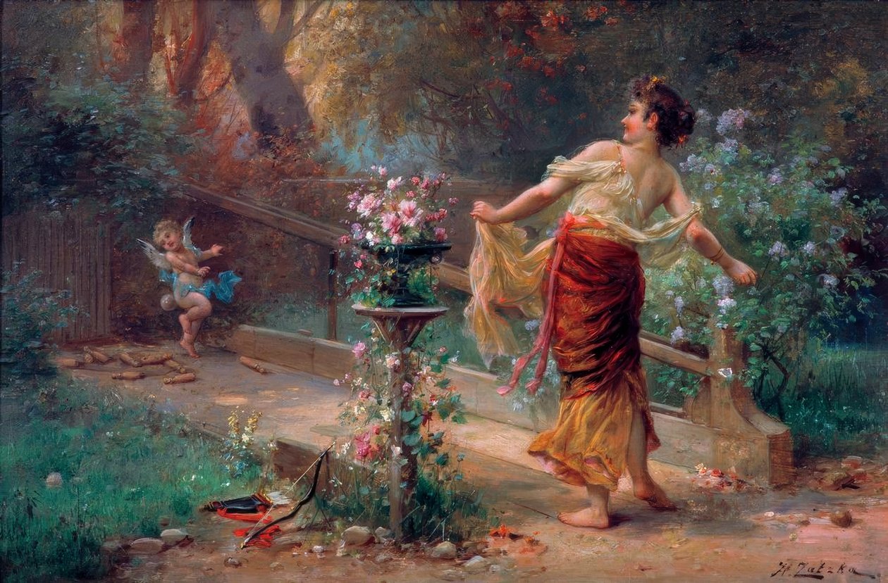 Amors Kegelspiel af Hans Zatzka