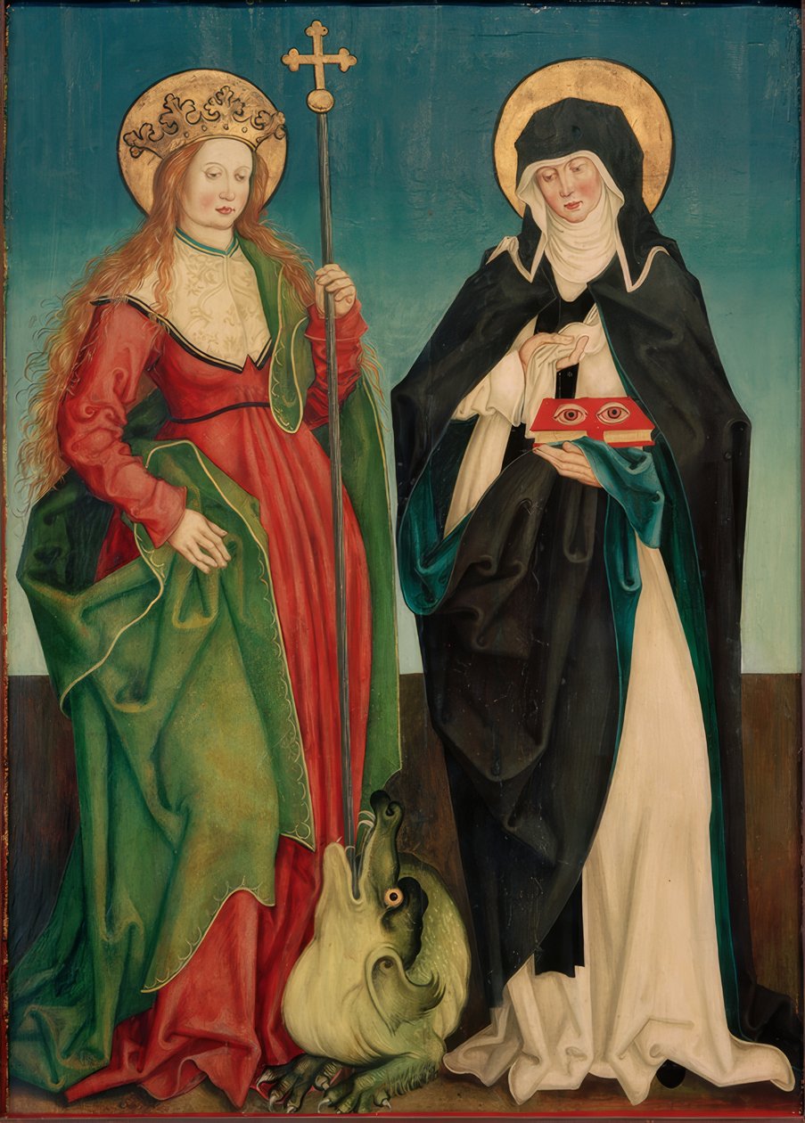 De hellige Margaret og Ottilia af Hans und Jakob Strüb