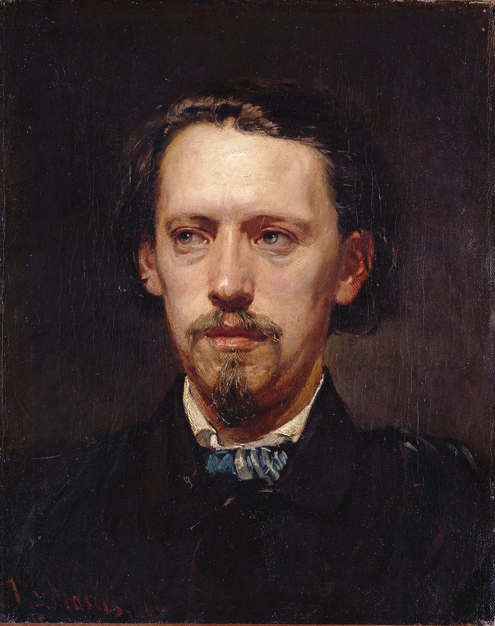 Portræt af maleren Heinrich Heger af Hans von Marées