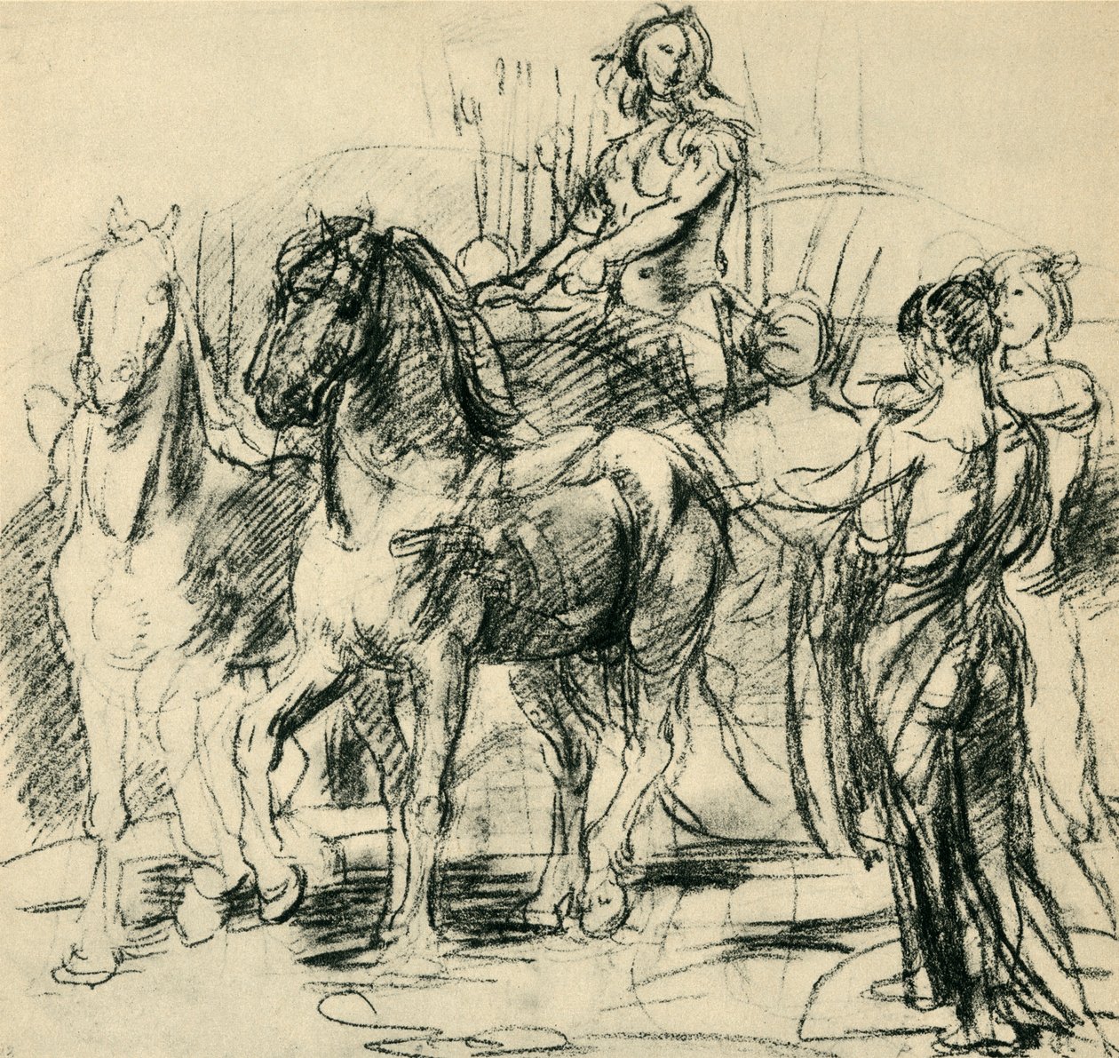 Vogn, c1880, 1943. af Hans von Marées