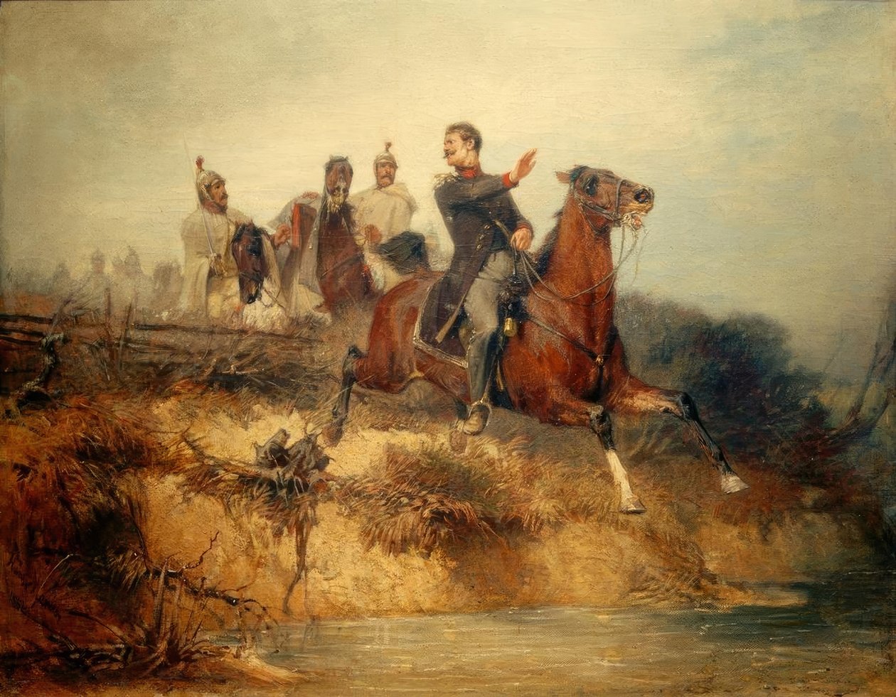 Scene fra frihedskrigene af Hans von Marées