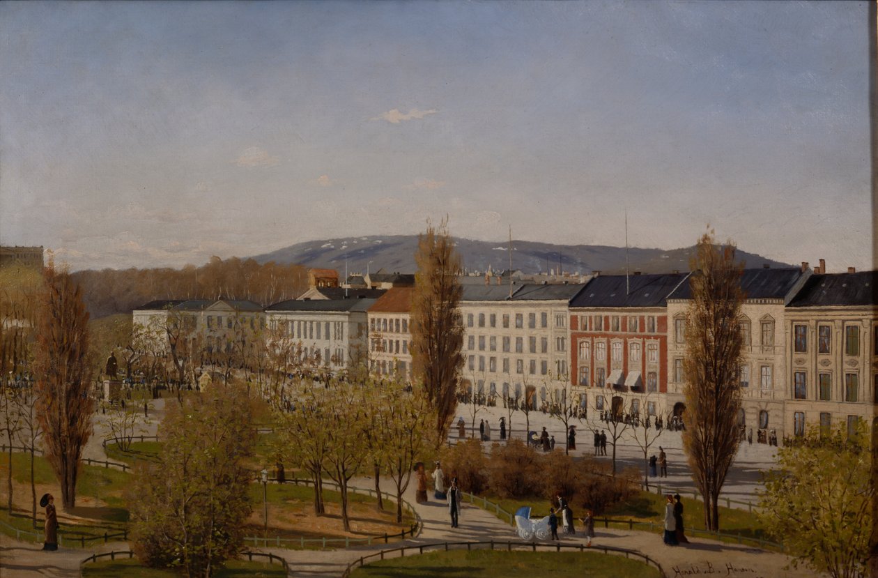 Karl Johans gade af Harald B. Hansen