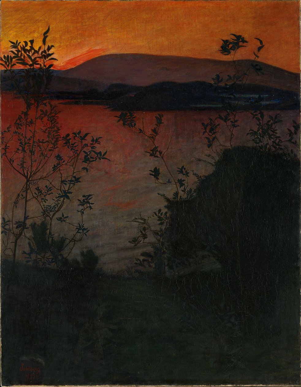 Aftenglød af Harald Oscar Sohlberg